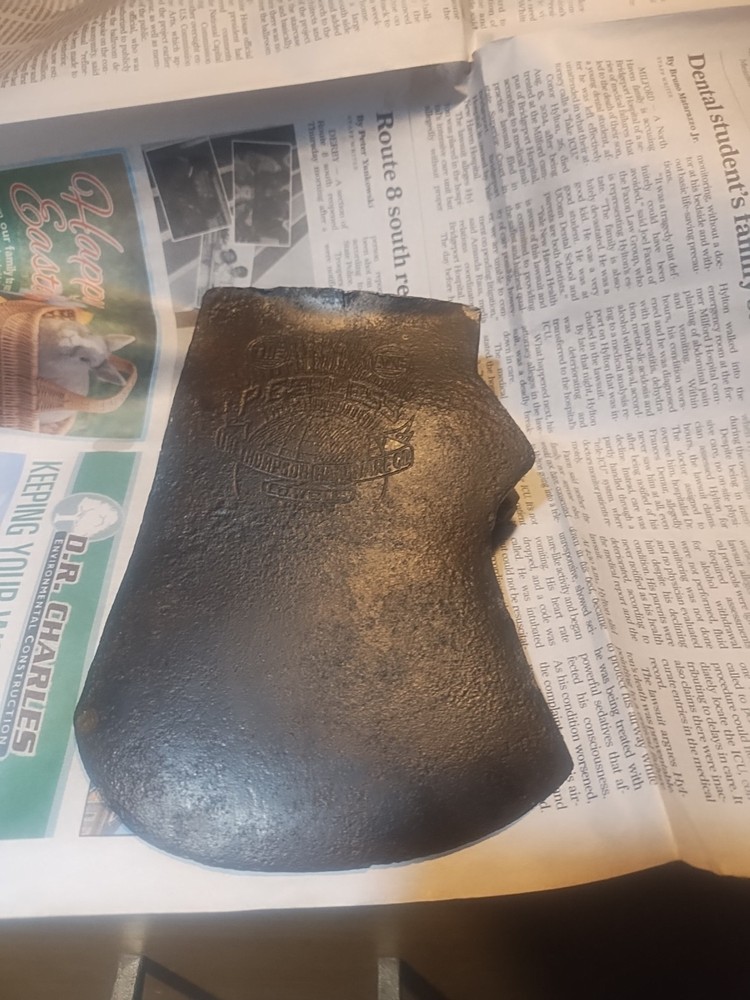 Vintage Peerless 3 1/2 Pound Jersey Pattern 4 1/2 Blade Axe Head