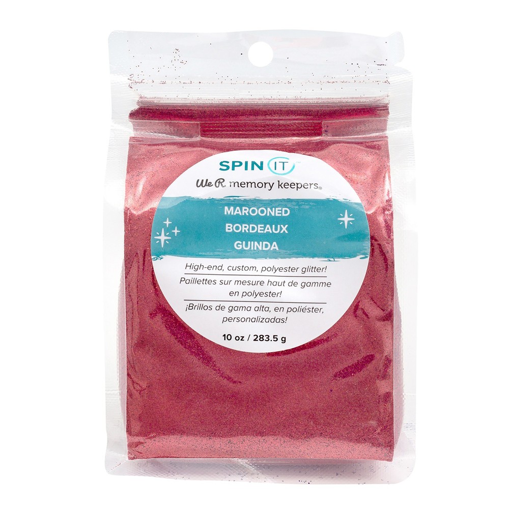 We R Spin It Extra Fine Glitter 10oz-Marooned - 2 Pack