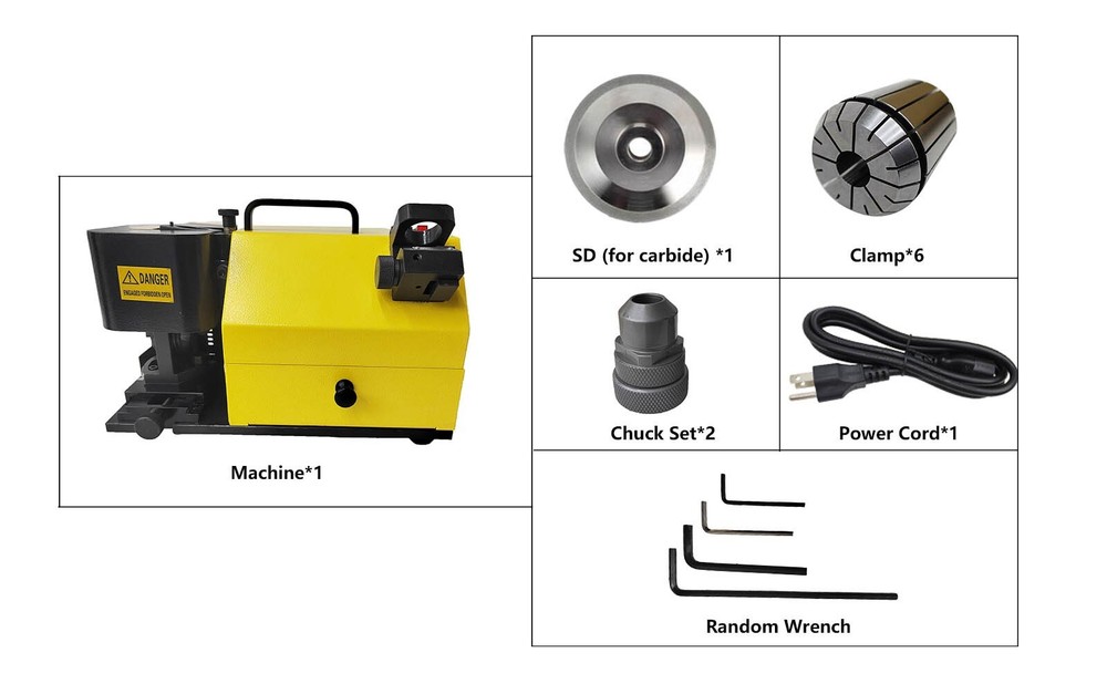 MR-X3 End Mill Grinder Drill Bit Sharpener Sharpening Grinding Machine ф4-ф14