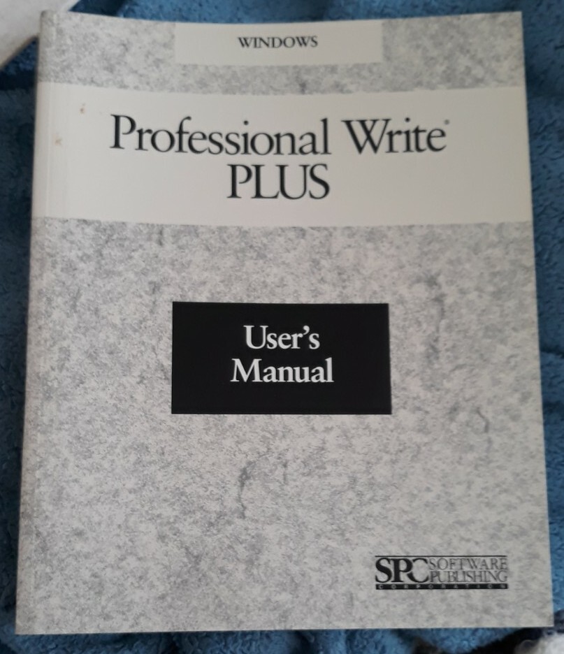 VINTAGE SOFTWARE: SPC Windows Professional Write Plus Word Processor. 3.5 DD Dis