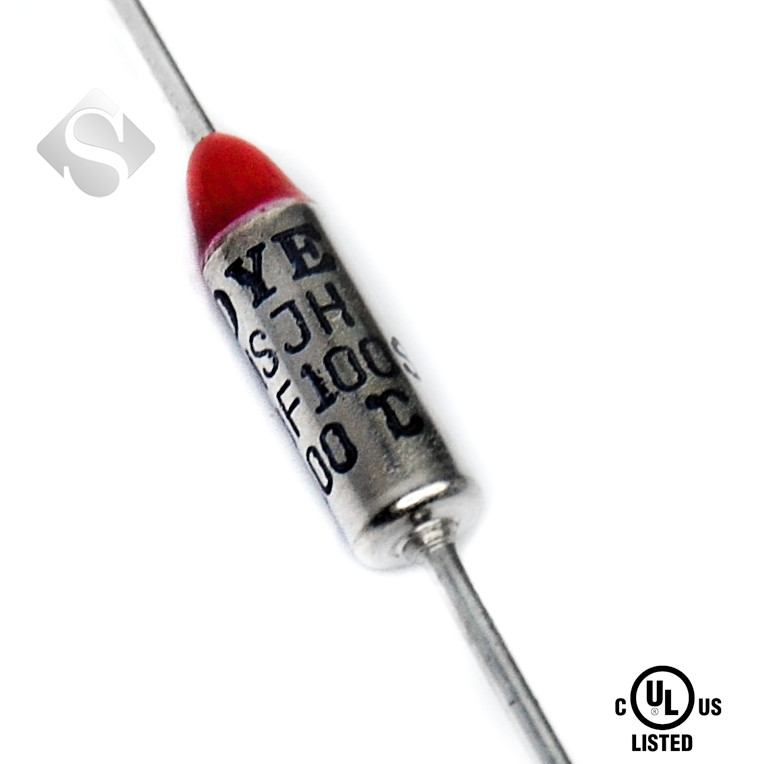 5 Pcs CANTHERM SDF DF100S THERMAL FUSE - FUNCTIONING TEMP: 100 DEGREE