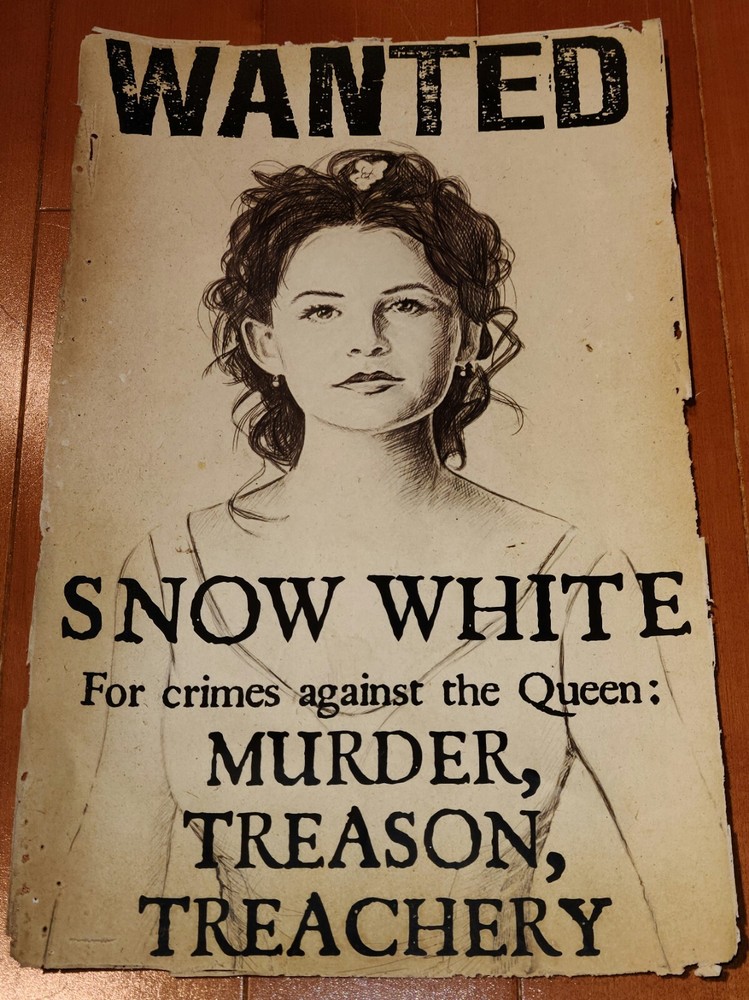 ONCE UPON A TIME Snow White Wanted Poster