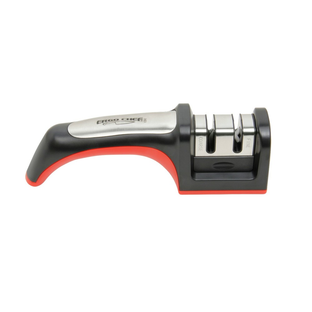 2 Stage Manual Knife Sharpener Carbide and Ceramic inserts FASTEDGE Red & Black