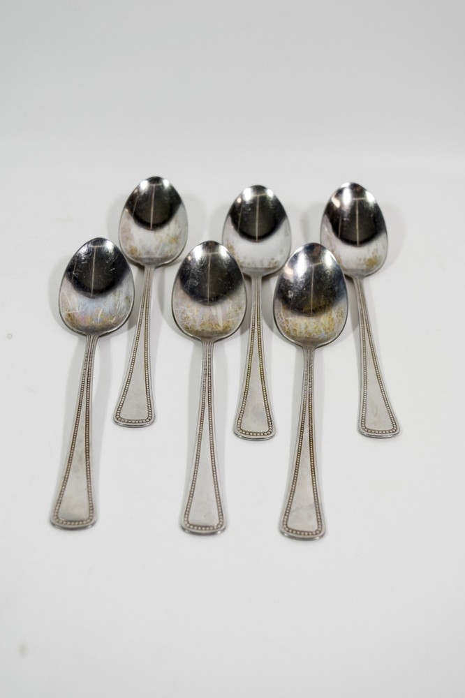 OneidaCraft Stainless NEEDLEPOINT Be 30 PC Flatware Set Forks Spoons Knives 6set