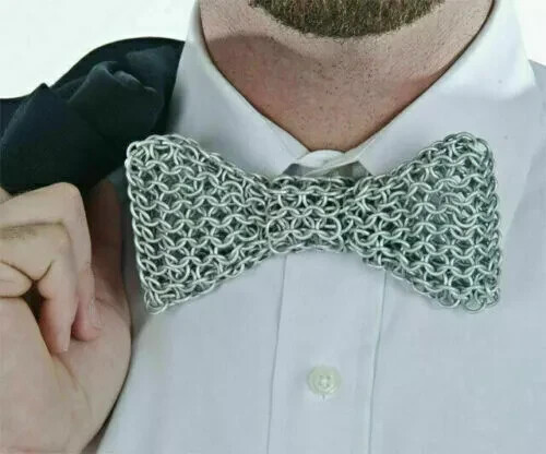 ChainmailChainmail Bow Tie Chainmail Aluminum Silver Bow Tie Style Unique