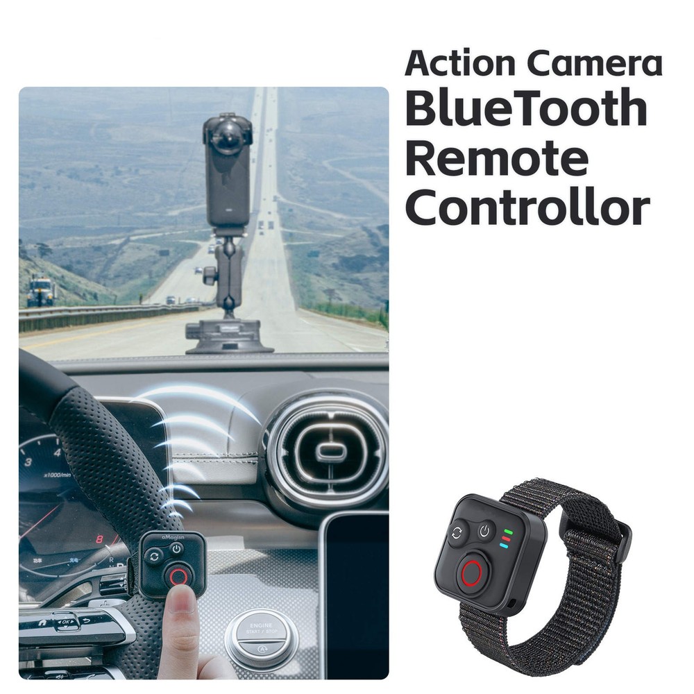 Action Camera Bluetooth Remote Controllor Stable Connection for IOS Smartphone