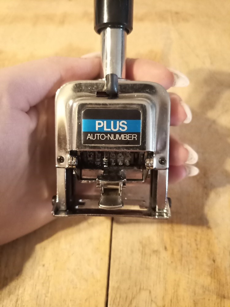 Plus Model A 6-wheel 8 Action Automatic Numbering Machine