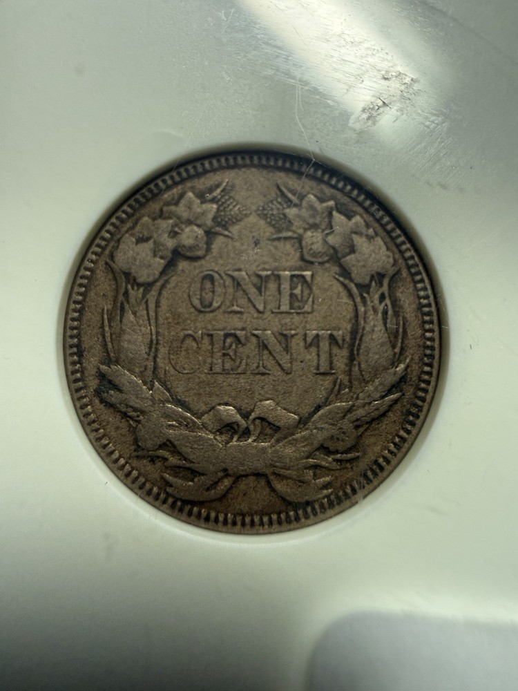 1857 Flying Eagle Cent 1C ANACS EF45 Extra Fine Soap Box Excellent FE
