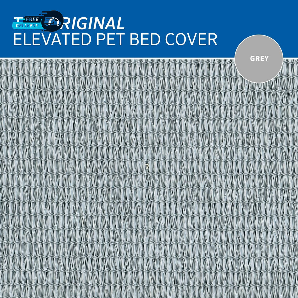 Replacement Cover, the Original Elevated Pet Bed by , Small,Grey