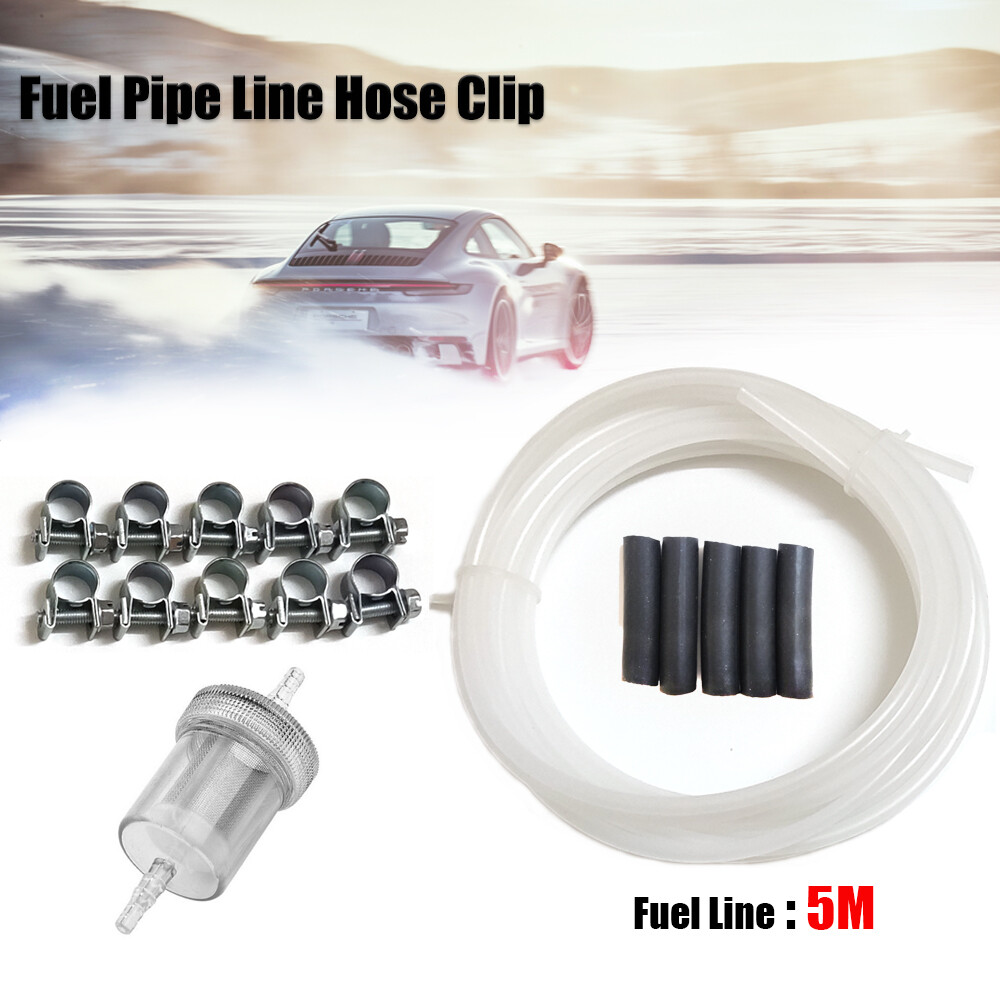 5M Inline Fuel Filter Hose Clip Pipe Line For Webasto Diesel Parking Heater