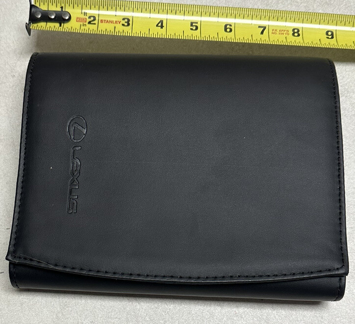 LEXUS LEATHER CASE FOR OWNER'S OWNERS MANUAL OPERATORS USER GUIDE COVER