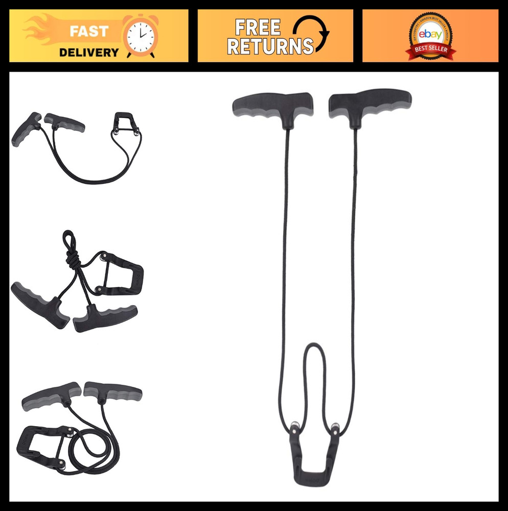 Crossbow Cocking Device - Double Handle Rope Cocker Aid Tool for Easy Loading
