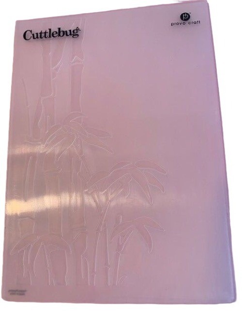 Cricut Cuttlebug Bamboo Embossing Folder 5" X 7" Paper Crafts & DIYs
