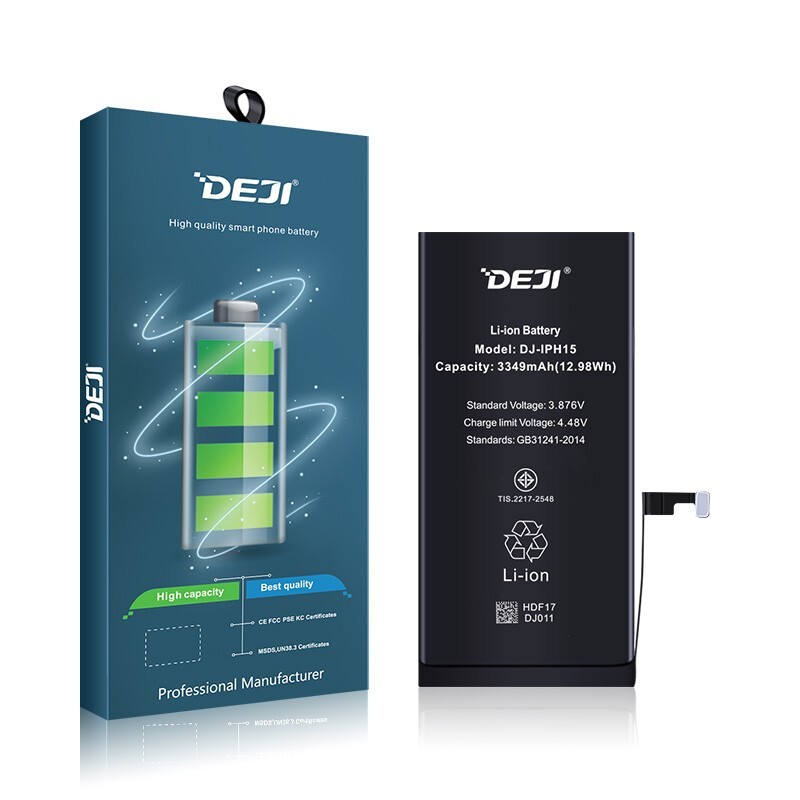 New OEM DEJI battery for Apple iPhone 15 Replacement Battery + Tool Adhesive