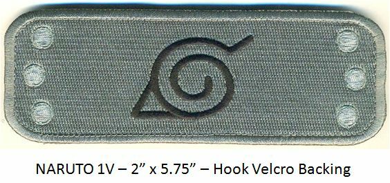 NARUTO HEAD BAND VEL-KRO PATCH - NARUTO1V
