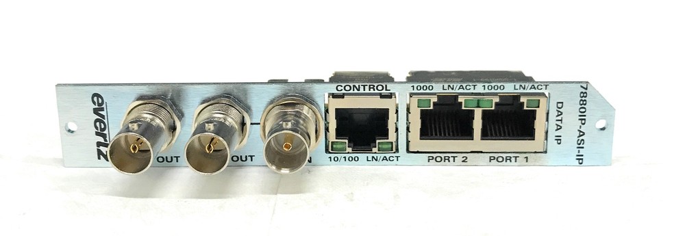 Evertz 7880IP-ASI-IP Front Panel Interface for 7800/7700 Series Frames