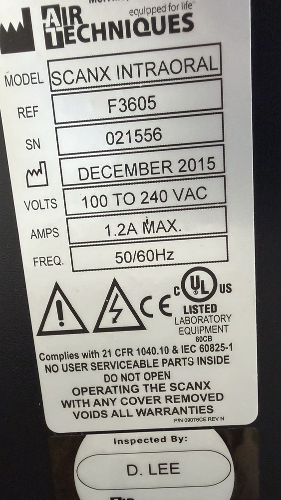 Air Techniques ScanX intraoral Digital Imager.