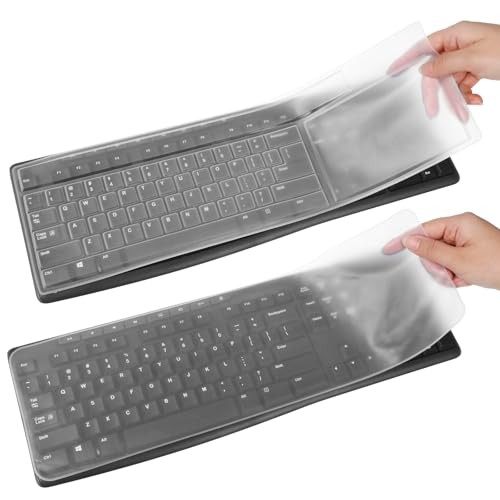Universal Silicone Keyboard Cover Protector Skin for Desktop Computer Keys