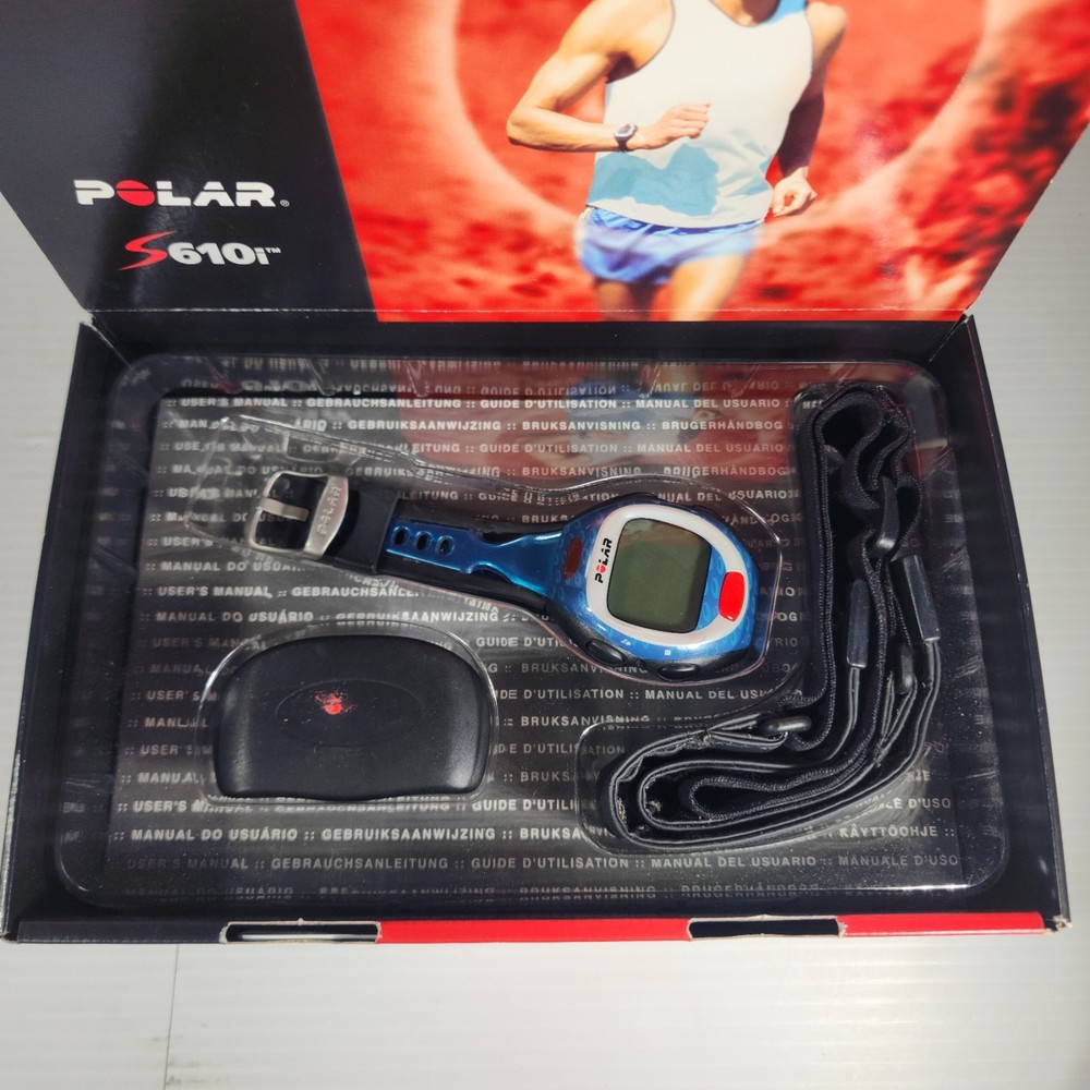 Polar S610i Watch and T61 Coded Chest Strap Bundle NEEDS BATTERIES