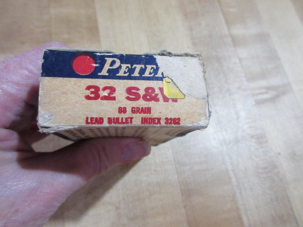 Empty Ammo Box Peters Kleanbore 32 S & W (w15) # 30
