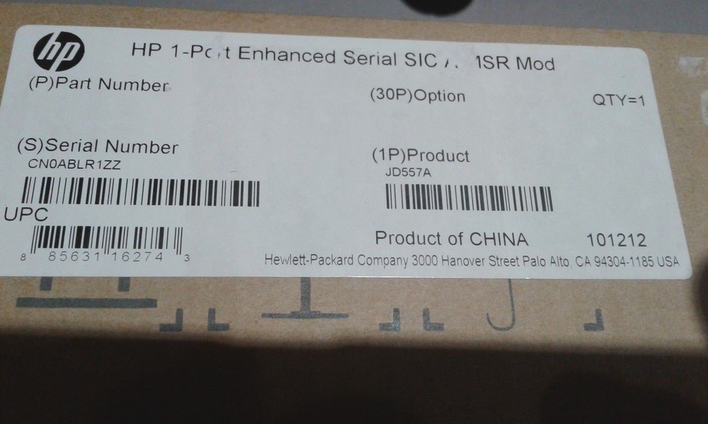 HP JD557A 1-Port Enhanced Serial Smart Interface Card-MSR Module