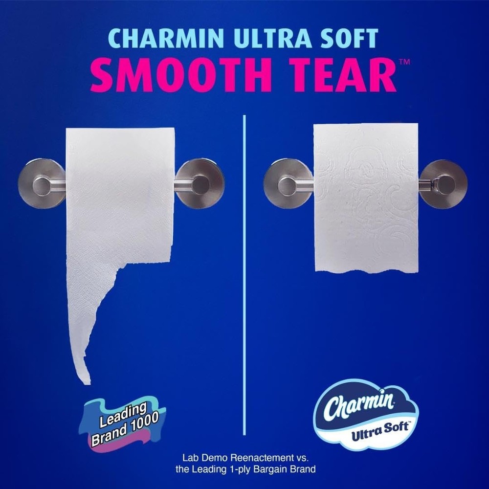 Ultra Soft Toilet Paper 6 Mega Rolls = 24 Regular Rolls