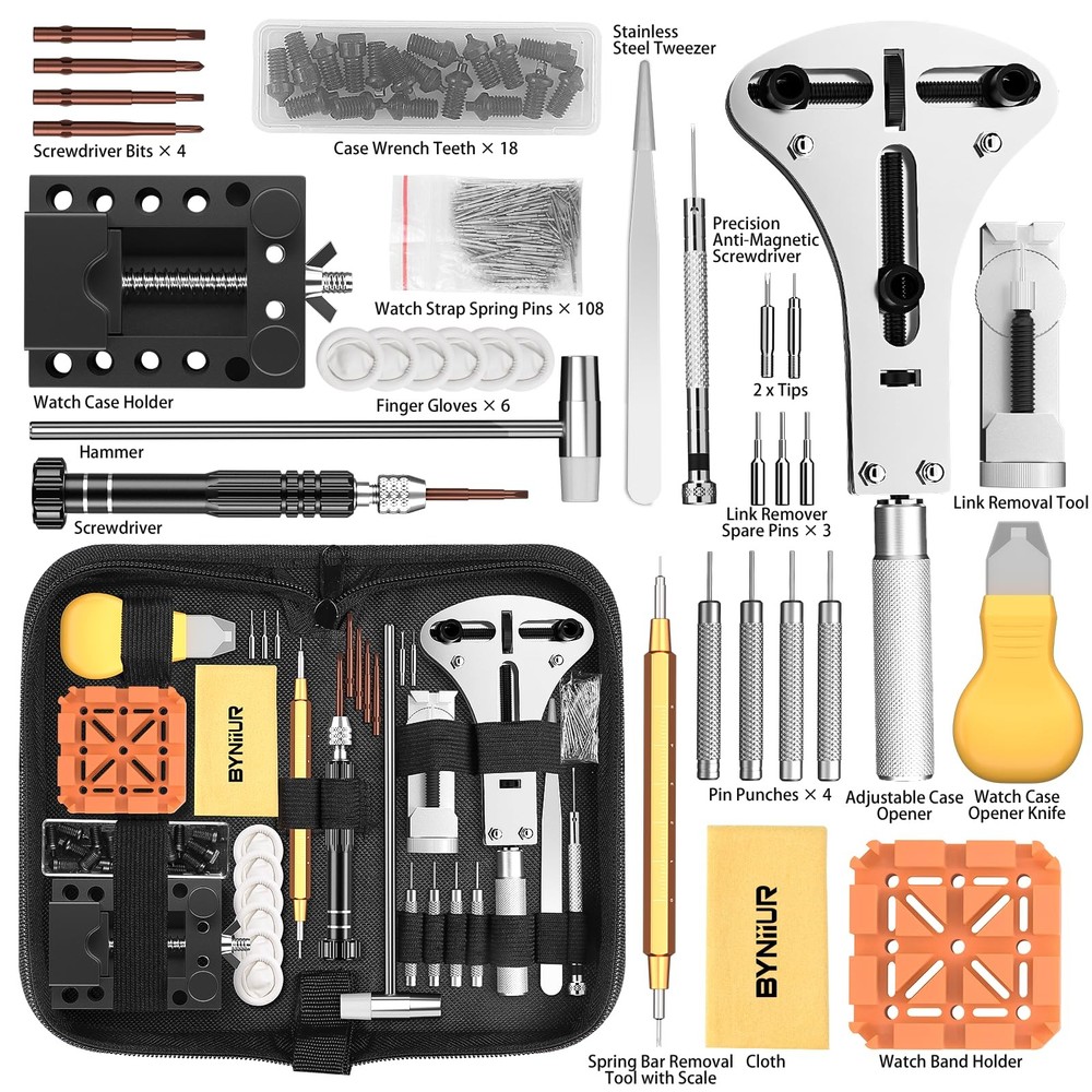 Watch Link Removal Kit Case Opener Spring Bar Tools Battery Replacement Tool