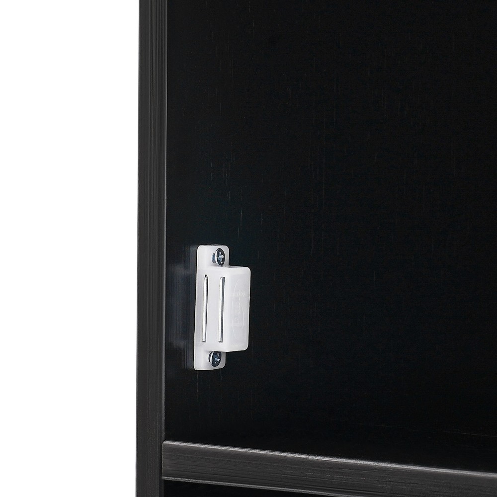 Stylish Black Storage Cabinet – Space-Saving Solution for Home Organization