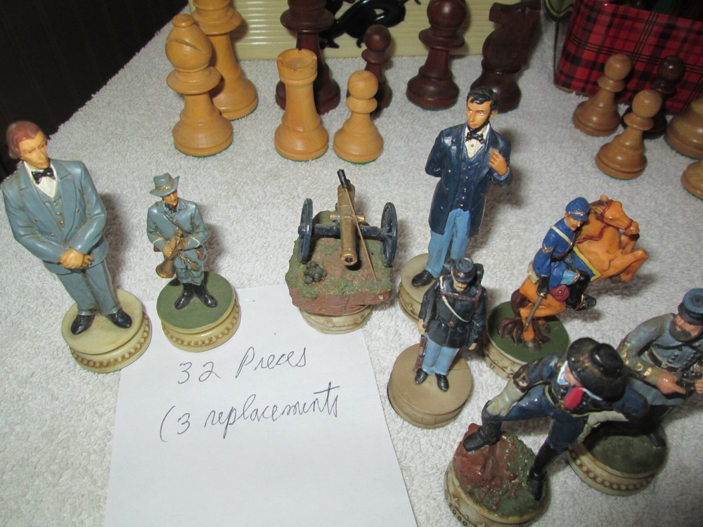 5 Chess Sets - All Complete Except for 1 - Exc. Cond