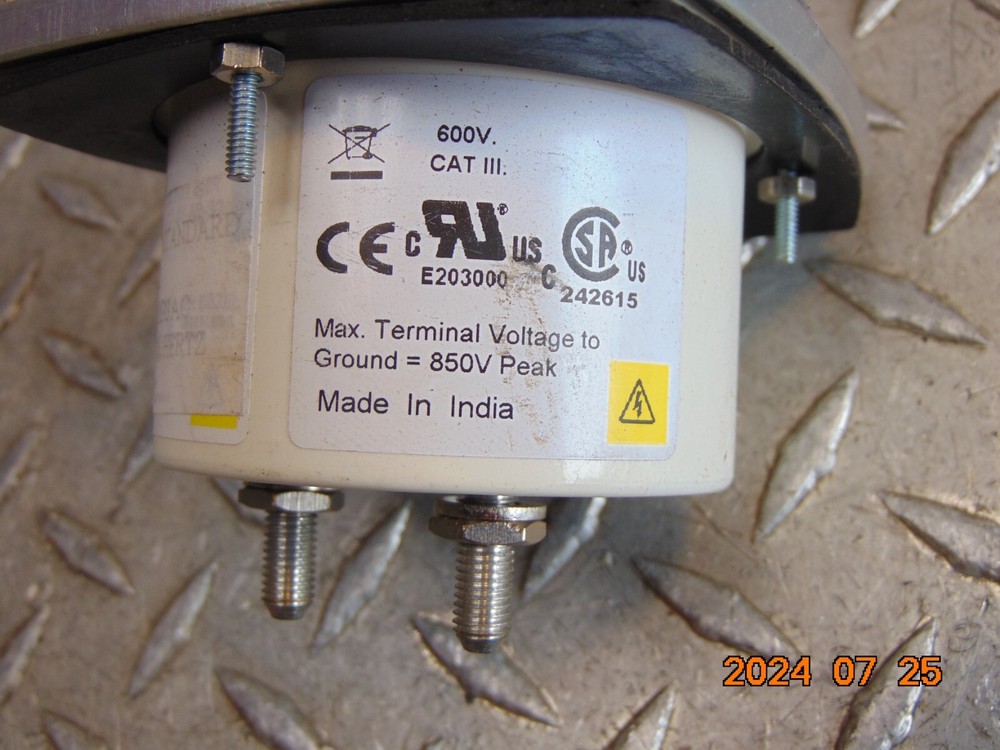 CROMPTON 016-02AA-LSPZ 0-150 A-C AMPERES PANEL METER