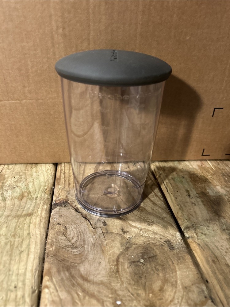 KitchenAid 700ml Plastic 3-Cup Mix Measure Storage Container with Lid