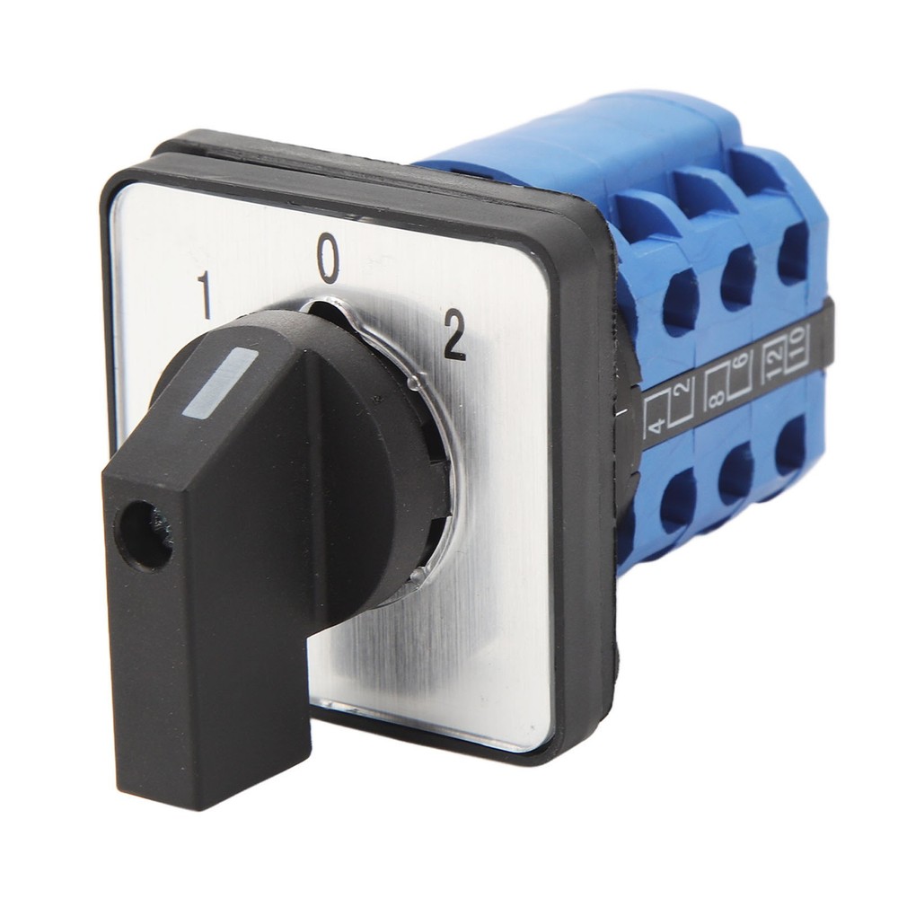 Universal 3 Position Changeover Switch Efficient Rotatory Transfer Switch For Po