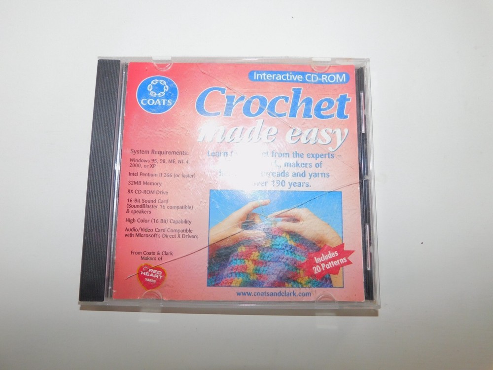 Coats & Clark Crochet Made Easy (CD-Rom, 2002) |