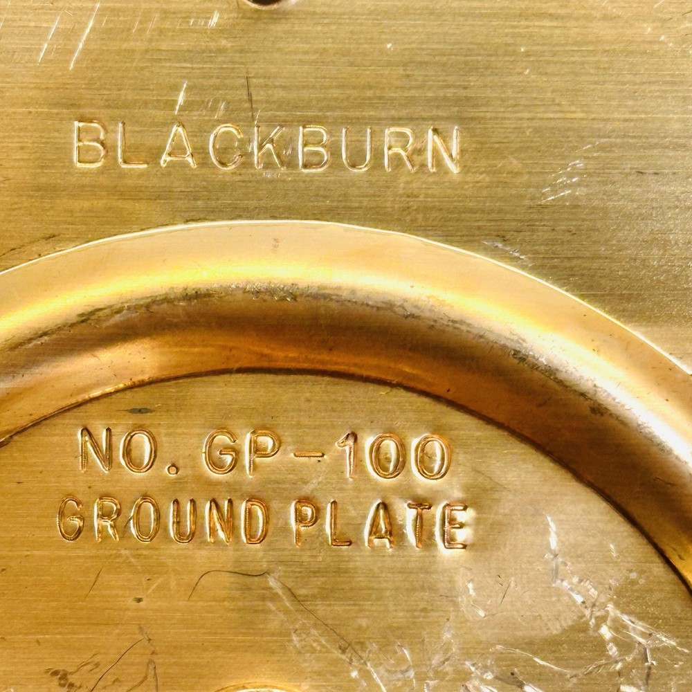 4 PK BLACKBURN GP-100 COPPER GROUND PLATE 7-1/2"