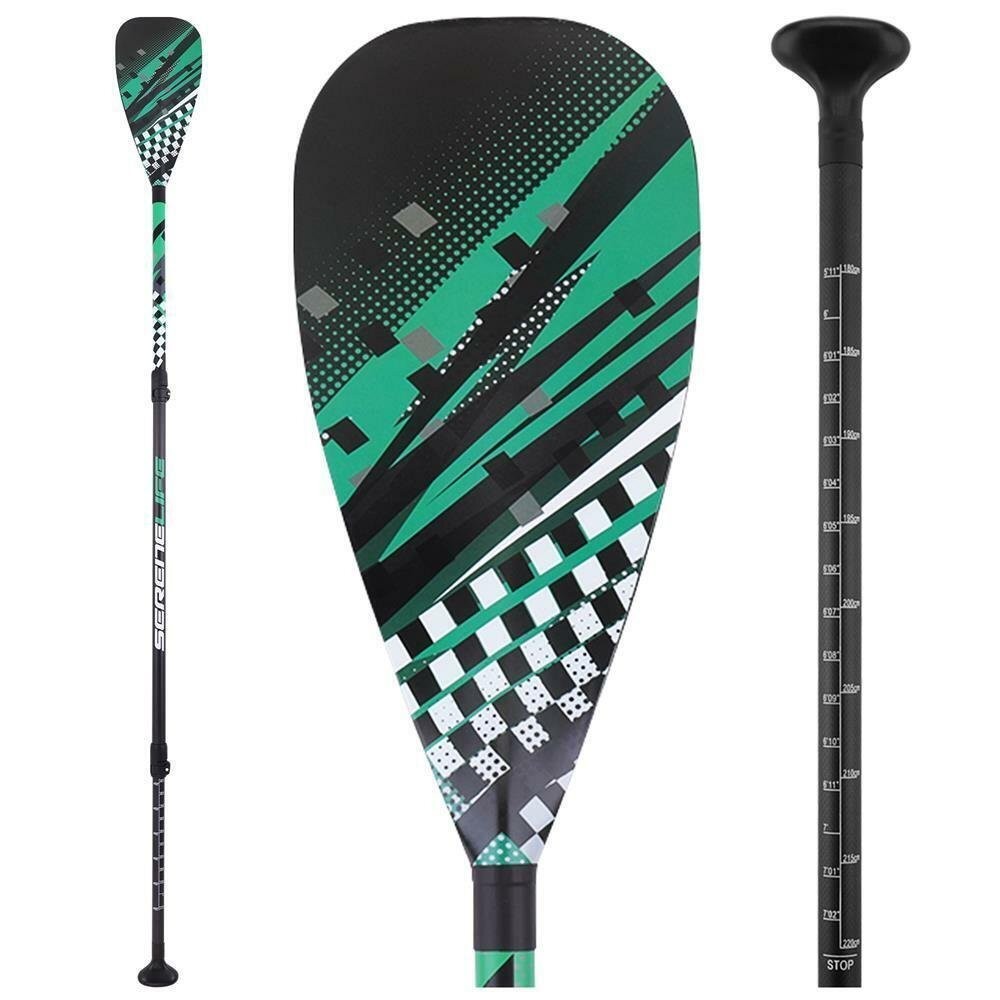 SereneLife Adjustable Oval 3-Shaft SUP Paddleboard