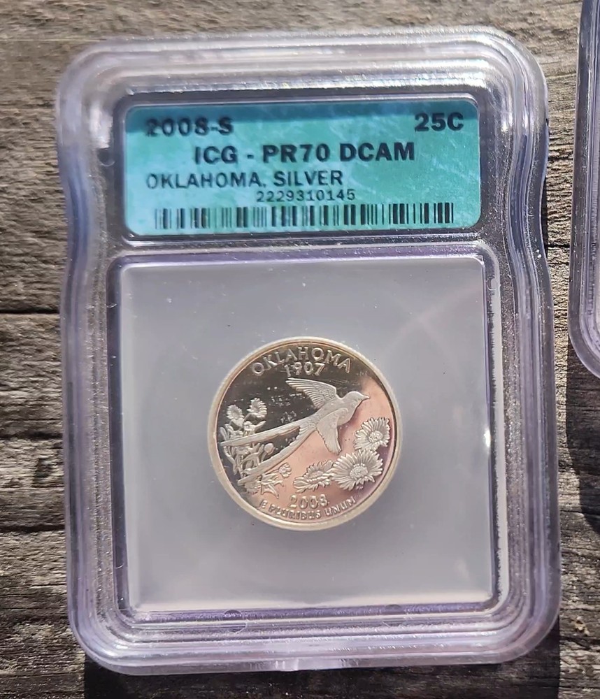 2008-S 25C State Quarters - Silver DCAM (Proof)