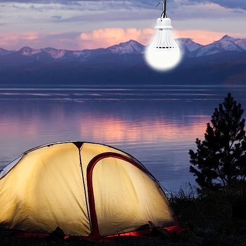 2 Pack USB Light Bulb, USB LED Camping Light Lantern, 8.2 ft Extra 5W 2PCS