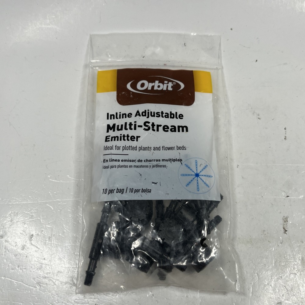Orbit 67101 Multi-Stream Inline Dripper/Emitter Spray 3 ft. Radius (10 pack)