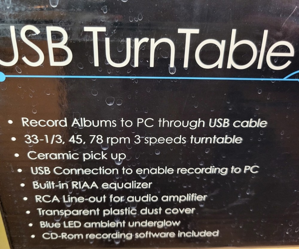 Innovative Technology ITUT400 Turntable Encode Vinyl to PC CD Laptop Memory Chp