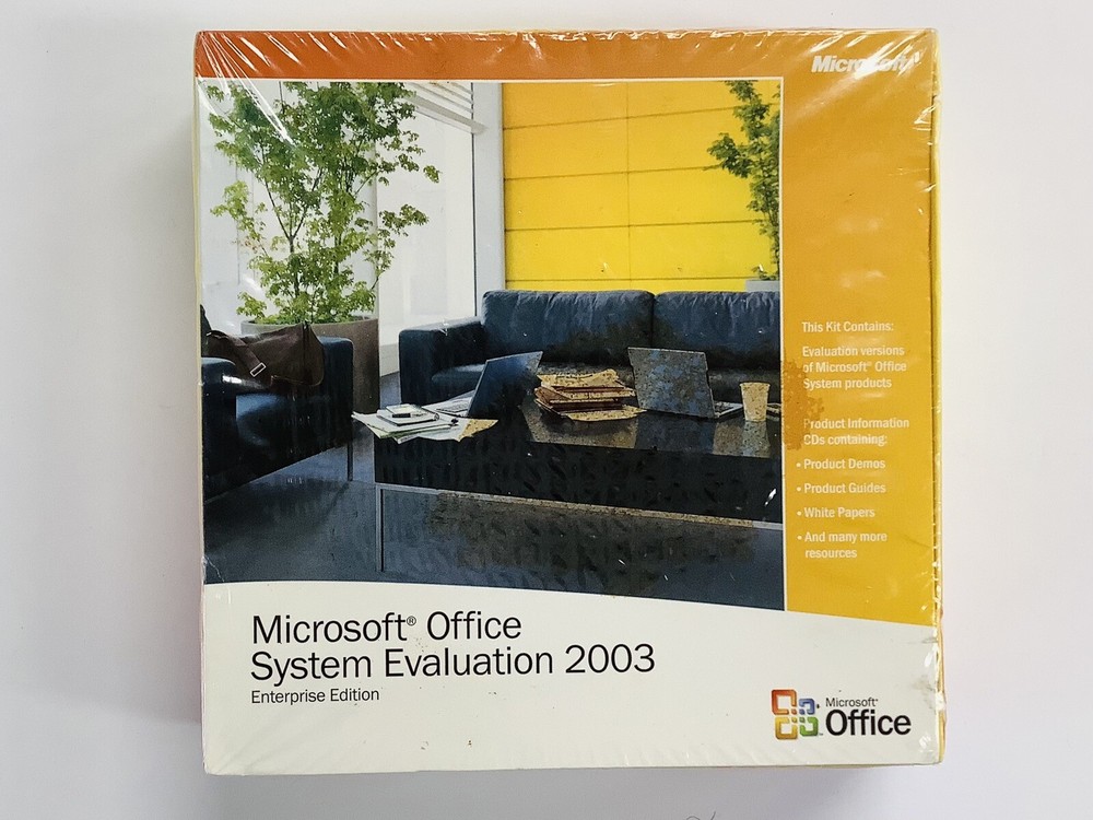"BRAND NEW" Microsoft Office System Evaluation 2003 Enterprise Edition SEALED