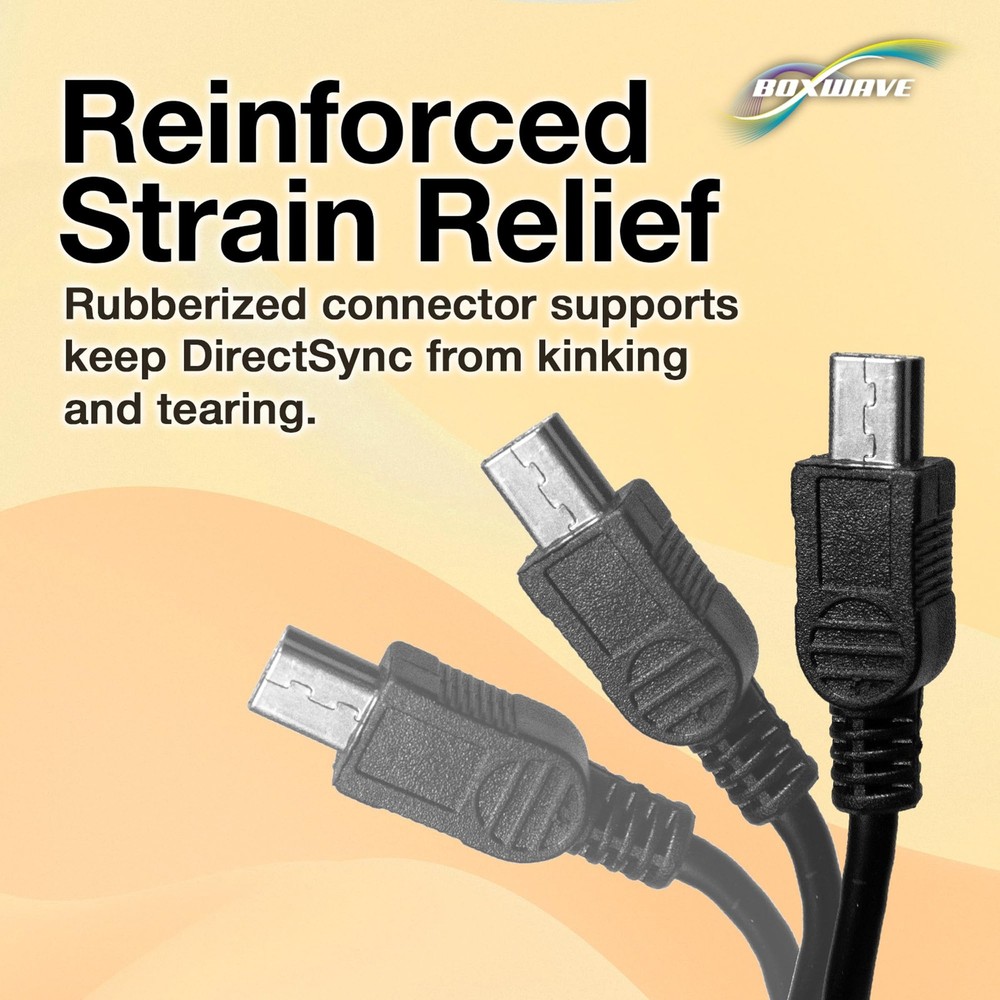 BoxWave Cable Compatible with Minolta MN5Z - DirectSync Cable, Durable Black