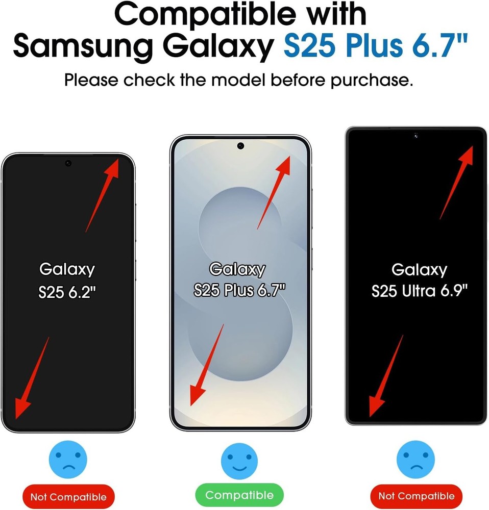 2+2 Pack Auto-Alignment OneTouch Screen Protector For Samsung Galaxy S25+ Plus,