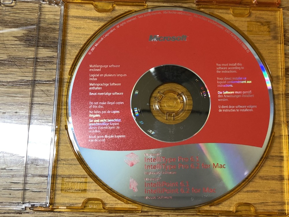 Microsoft Intellitype Pro 2 Disc Lot / Macintosh Computer Software