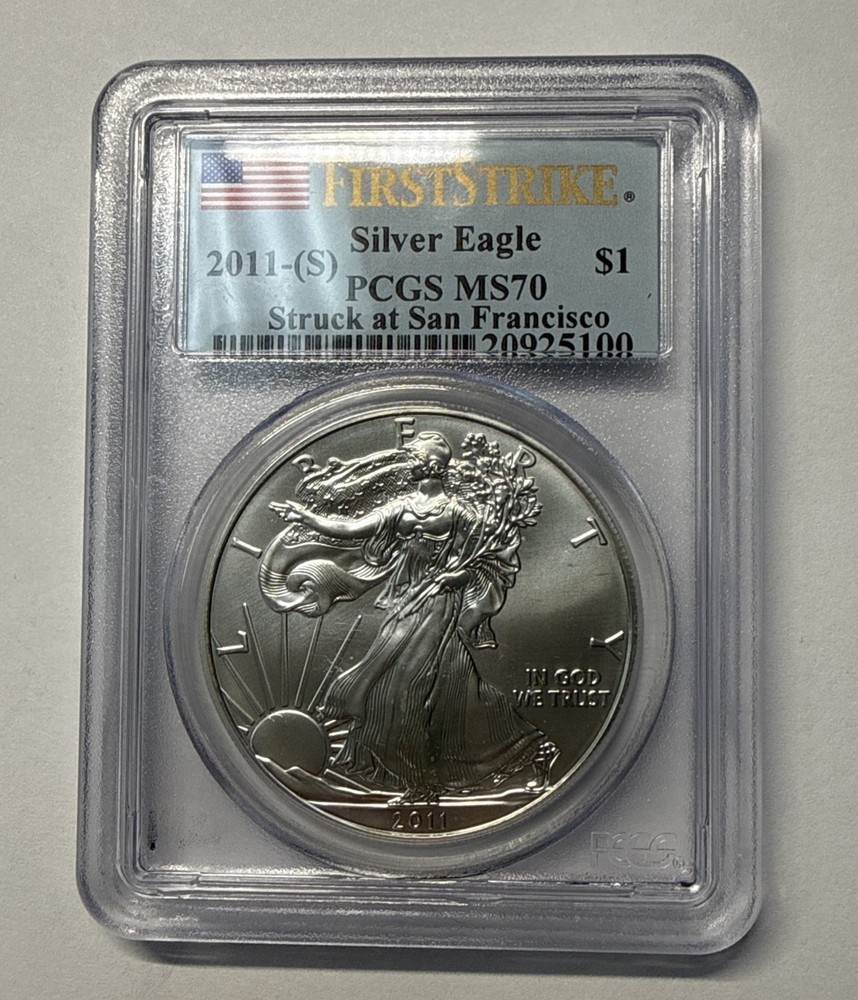 2011- S American Silver Eagle $1 PCGS MS-70 First Strike Series