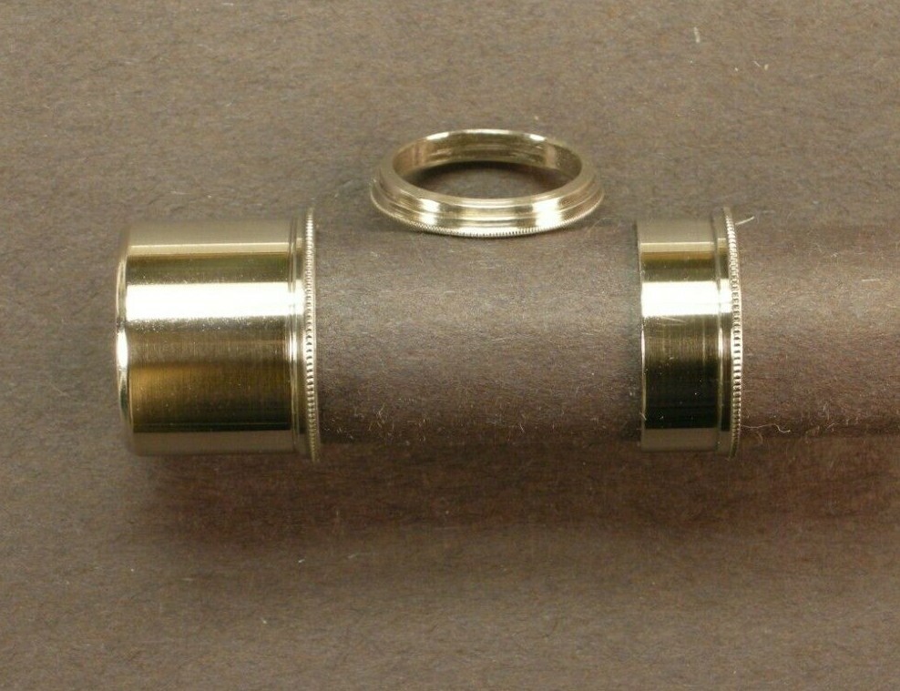 FLY ROD REEL SEAT welted nickel silver cap & ring hardware