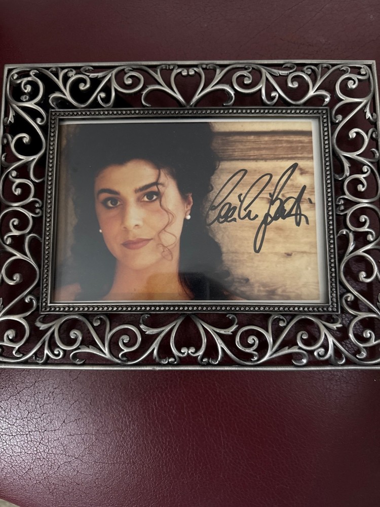 Cecelia Bartoli signed photograph with frame