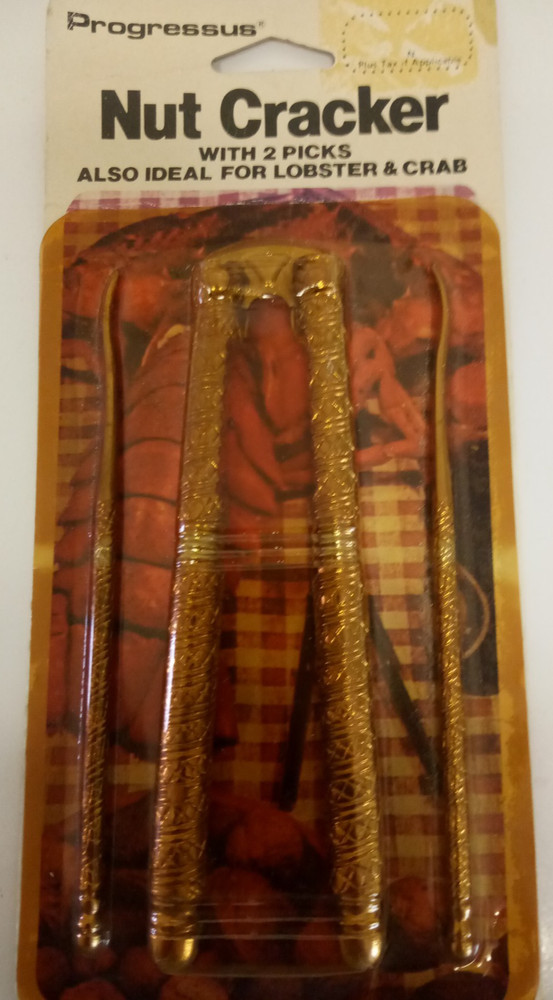 Vintage Progressus Nut Cracker With 2 Picks New in Package 1970
