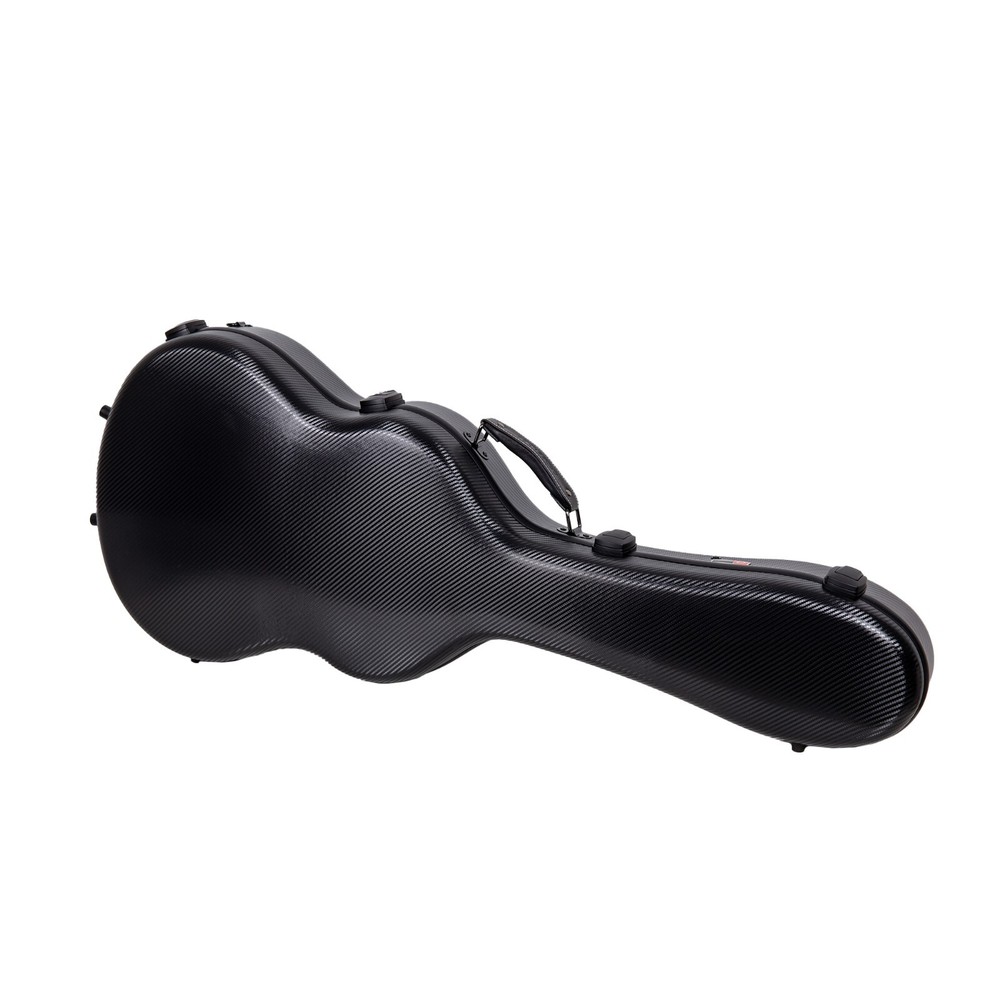 Crossrock Poly Carbon fits 4/4 Classical Guitars-Anti-Scratch Flight Case Black
