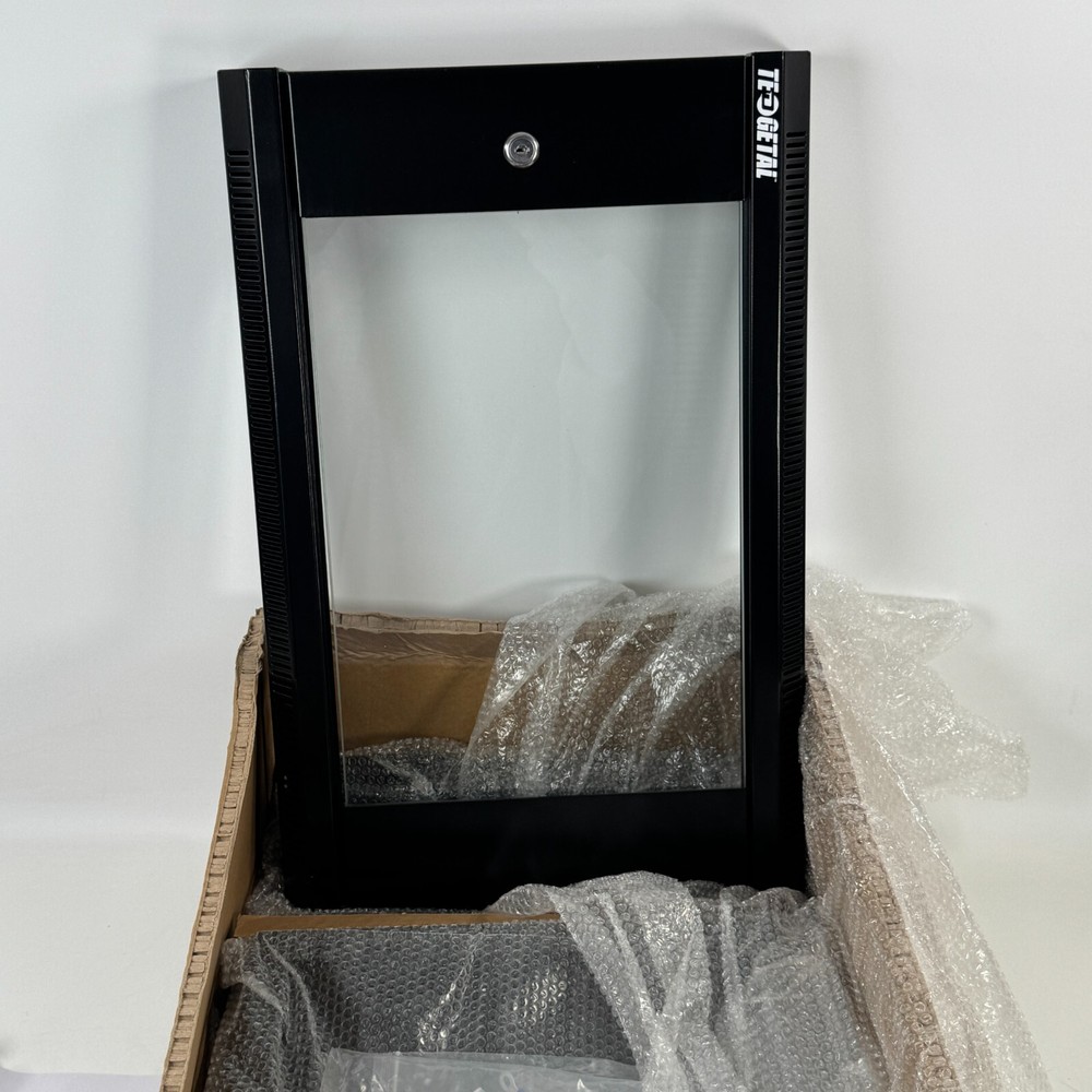 6U Wall Mount Server Cabinet Network Rack Enclosure Locking Glass Door