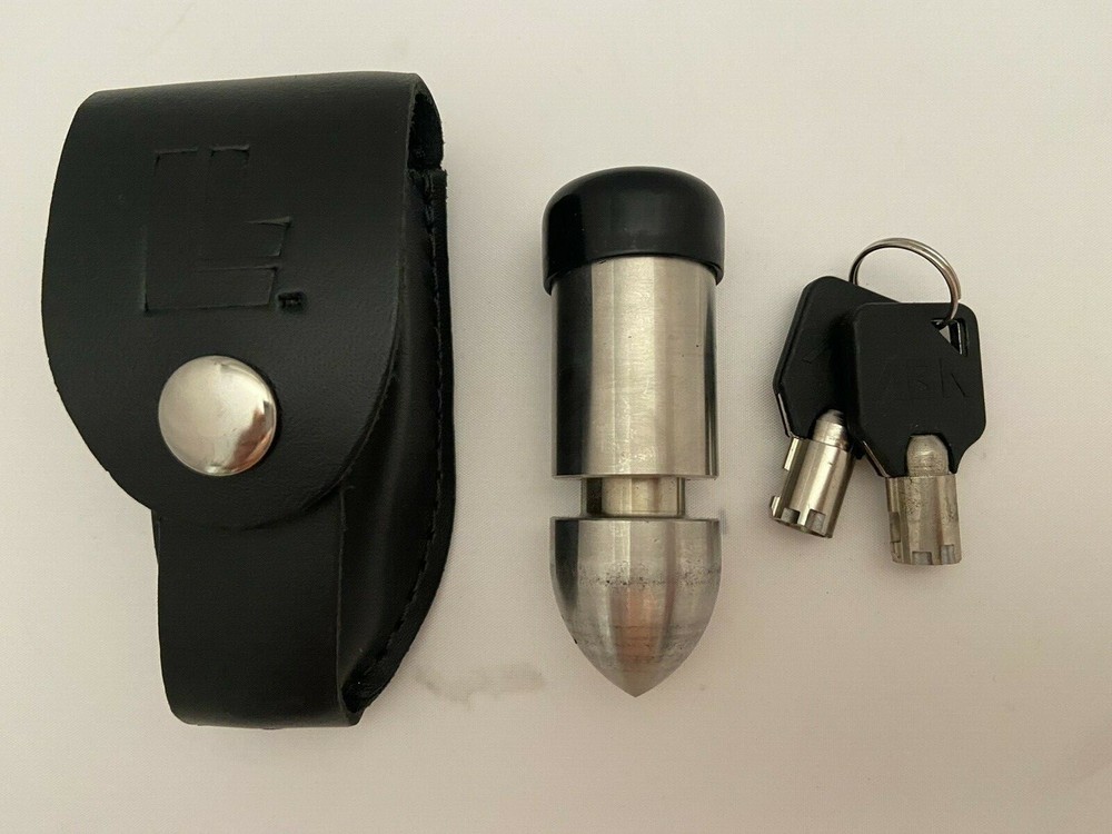 BULLET SHAPED MOTORCYCLE LOCK STAINLESS STEEL